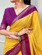 Load image into Gallery viewer, Yellow Saree with Zari Weaving Work ClothsVilla