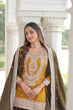 Load image into Gallery viewer, Yellow Silk Sharara Set with Matching Dupatta