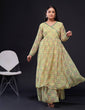 Load image into Gallery viewer, Yellow Simple Yet Classy – Digital Print Georgette Sharara Set ClothsVilla