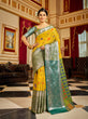 Load image into Gallery viewer, Sunshine Elegance - Yellow Soft Cotton Saree with Woven Design ClothsVilla