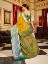 Load image into Gallery viewer, Sunshine Elegance - Yellow Soft Cotton Saree with Woven Design ClothsVilla
