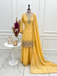 Load image into Gallery viewer, Yellow Soft Silk Sharara Set ClothsVilla