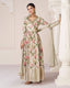 Yellowish Orange Luxurious TB Silk Embroidered Gown with Chinon Dupatta ClothsVilla