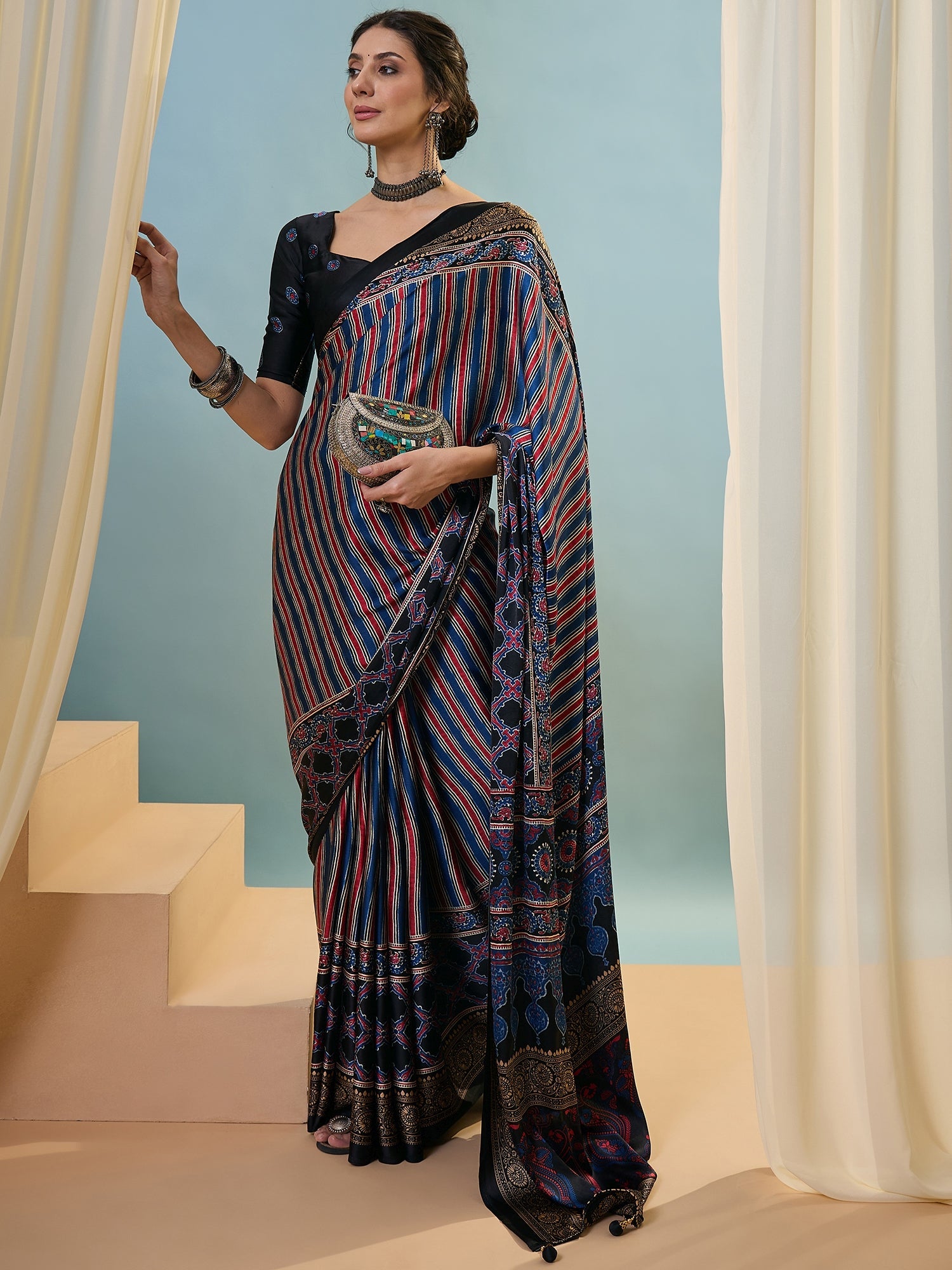 Yuvika Soft Drape Semi Modal Saree for Party Wear ClothsVilla