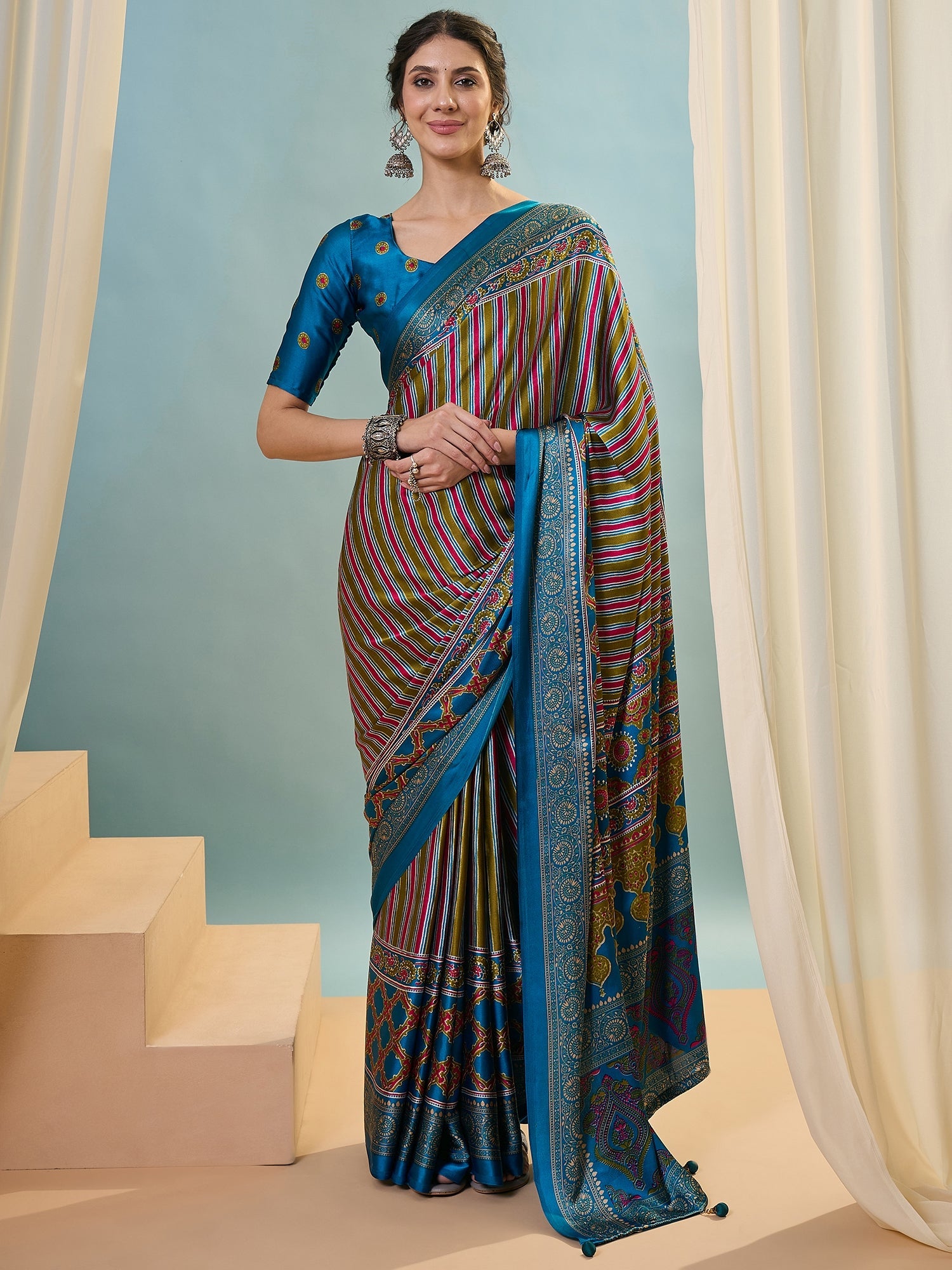Yuvika Soft Drape Semi Modal Saree for Party Wear ClothsVilla