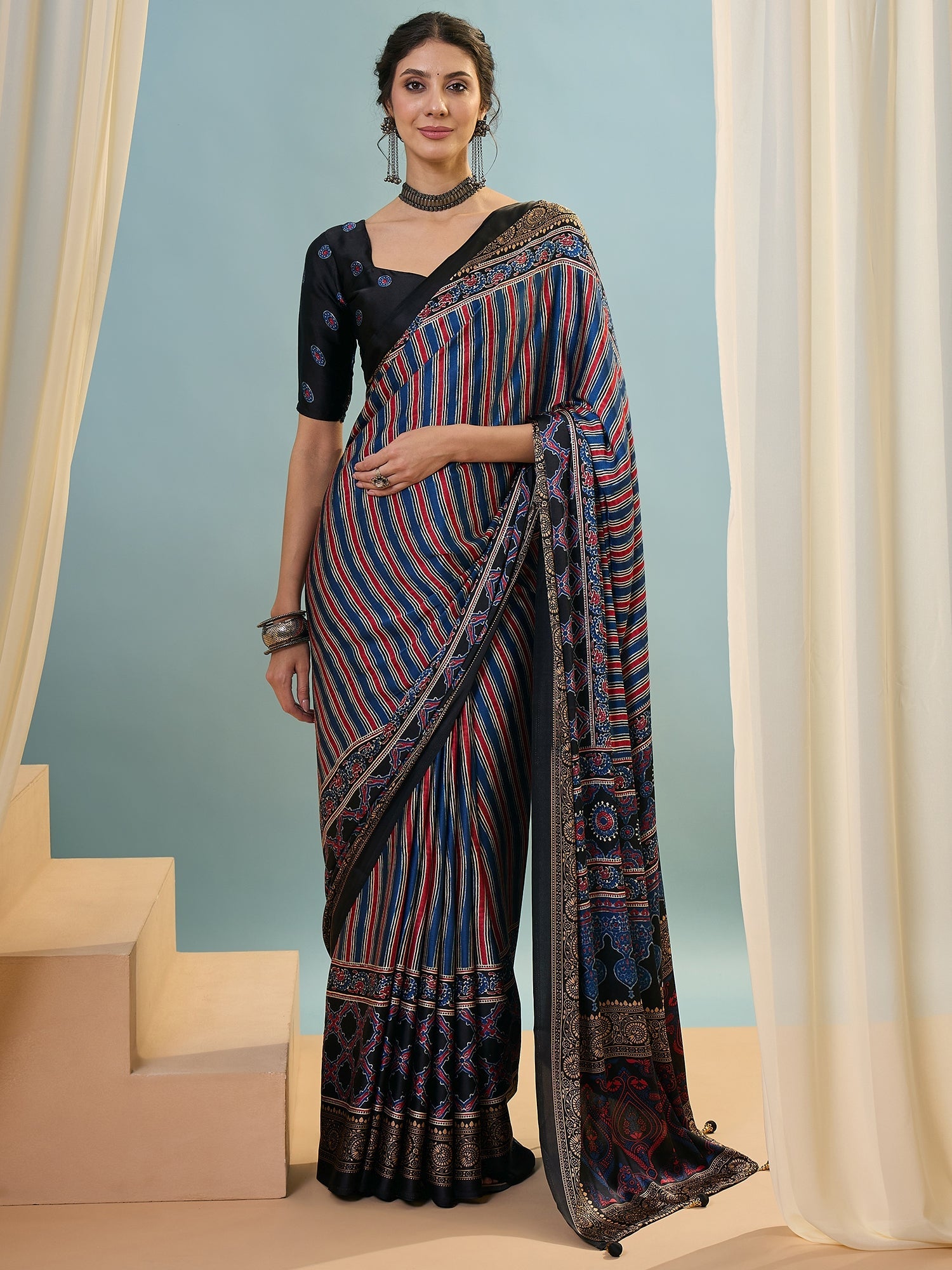 Yuvika Soft Drape Semi Modal Saree for Party Wear ClothsVilla