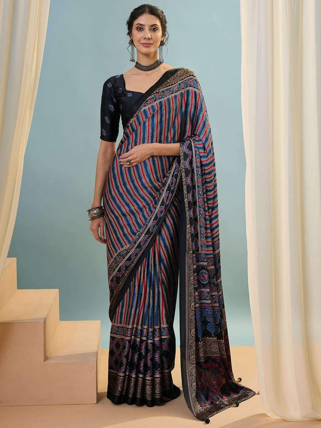 Yuvika Soft Drape Semi Modal Saree for Party Wear ClothsVilla