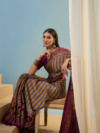 Yuvika Soft Drape Semi Modal Saree for Party Wear ClothsVilla