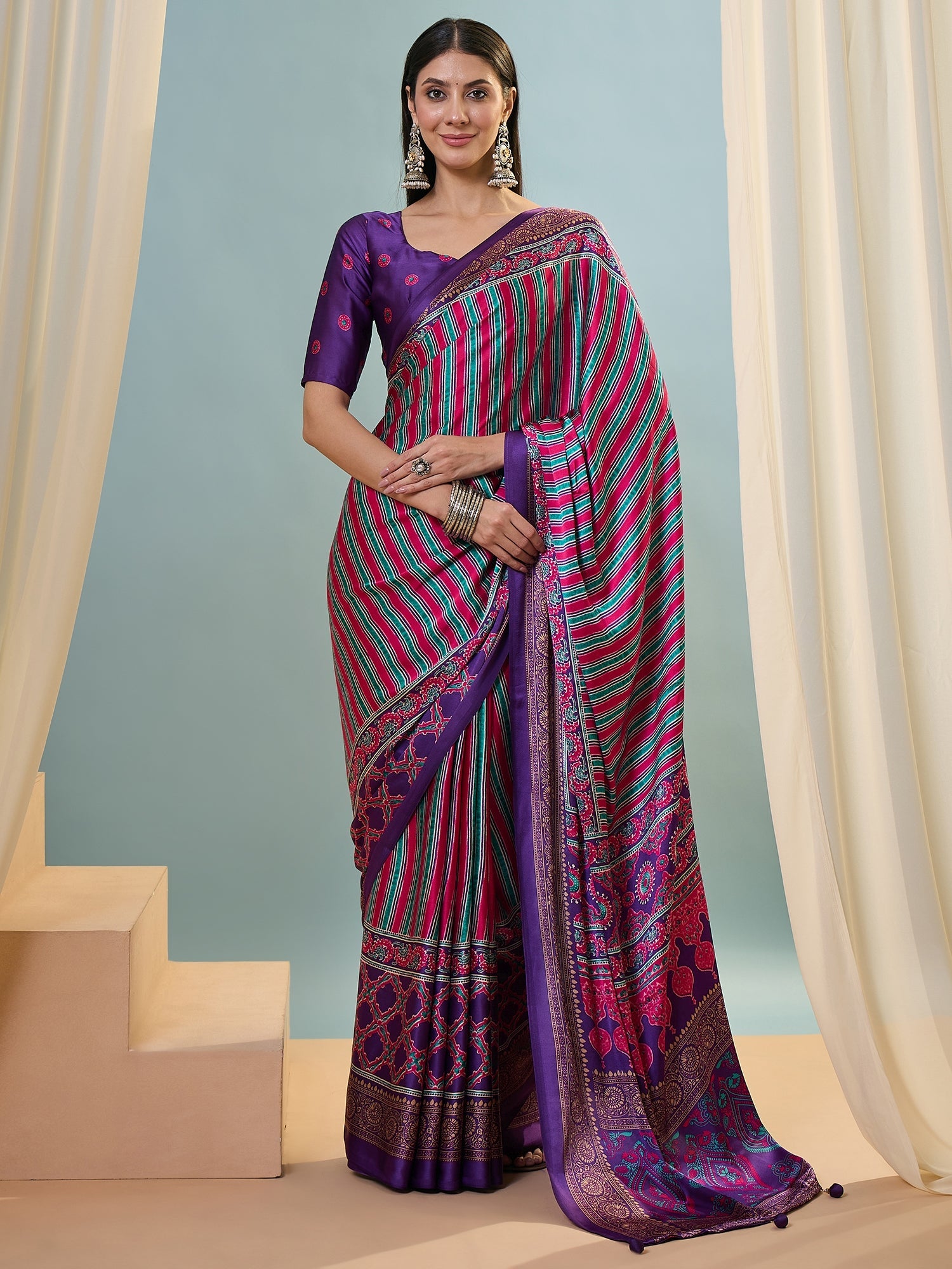 Yuvika Soft Drape Semi Modal Saree for Party Wear ClothsVilla