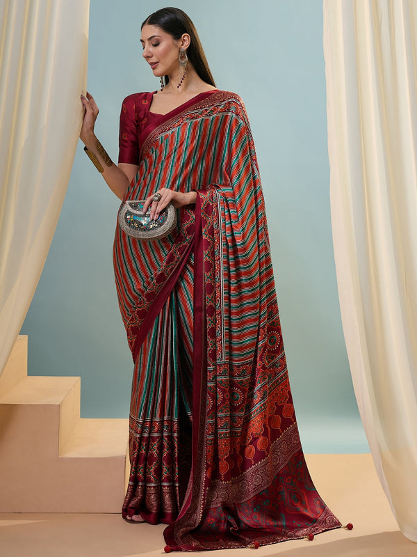 Yuvika Soft Drape Semi Modal Saree for Party Wear ClothsVilla
