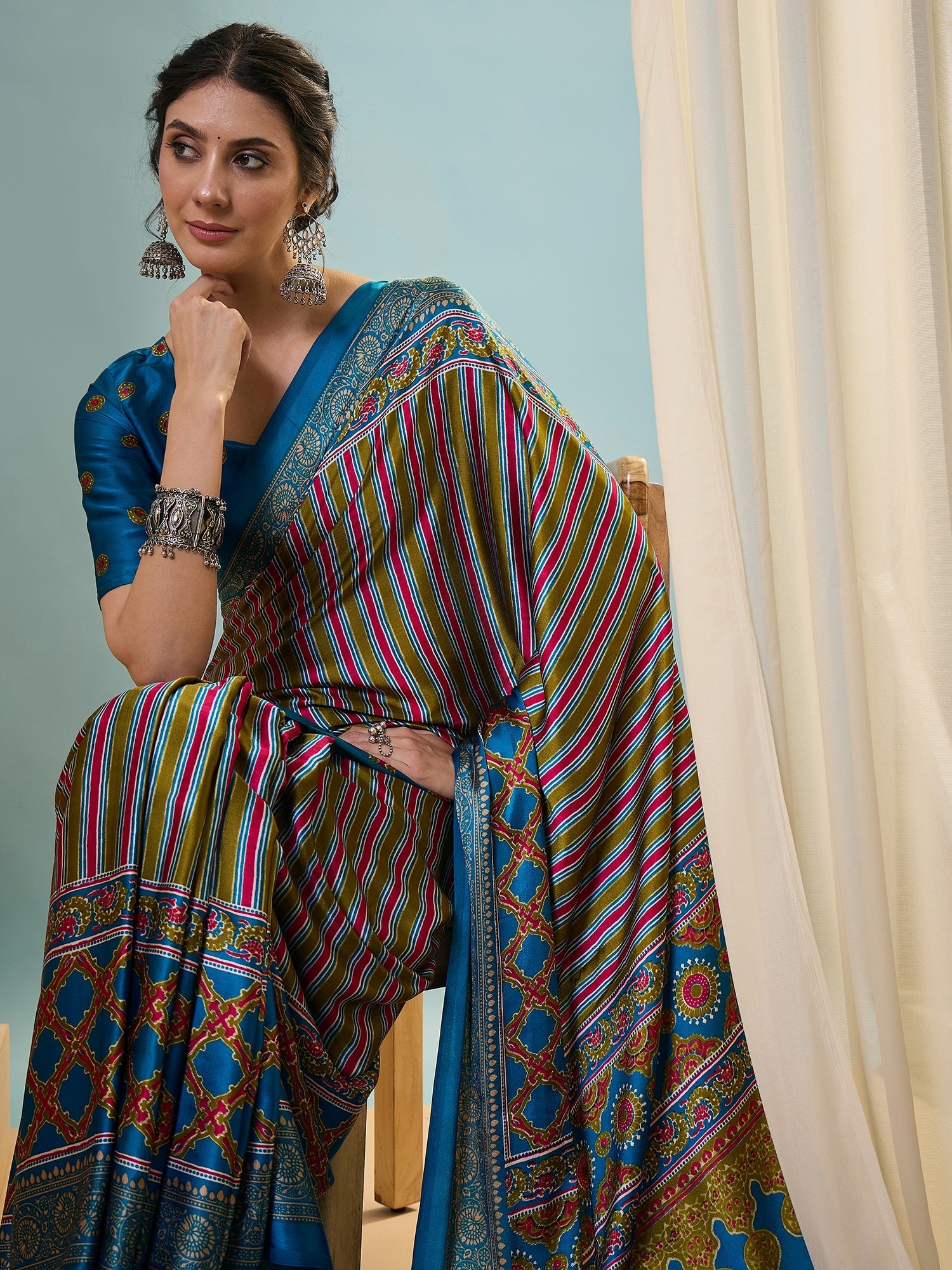 Yuvika Soft Drape Semi Modal Saree for Party Wear ClothsVilla