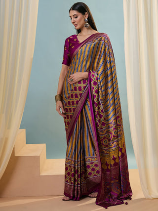 Yuvika Soft Drape Semi Modal Saree for Party Wear ClothsVilla