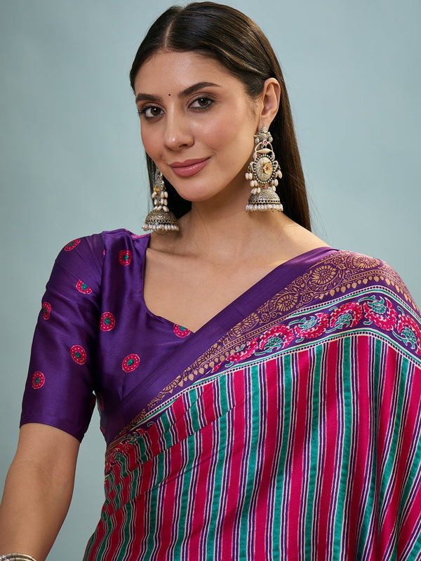 Yuvika Soft Drape Semi Modal Saree for Party Wear ClothsVilla