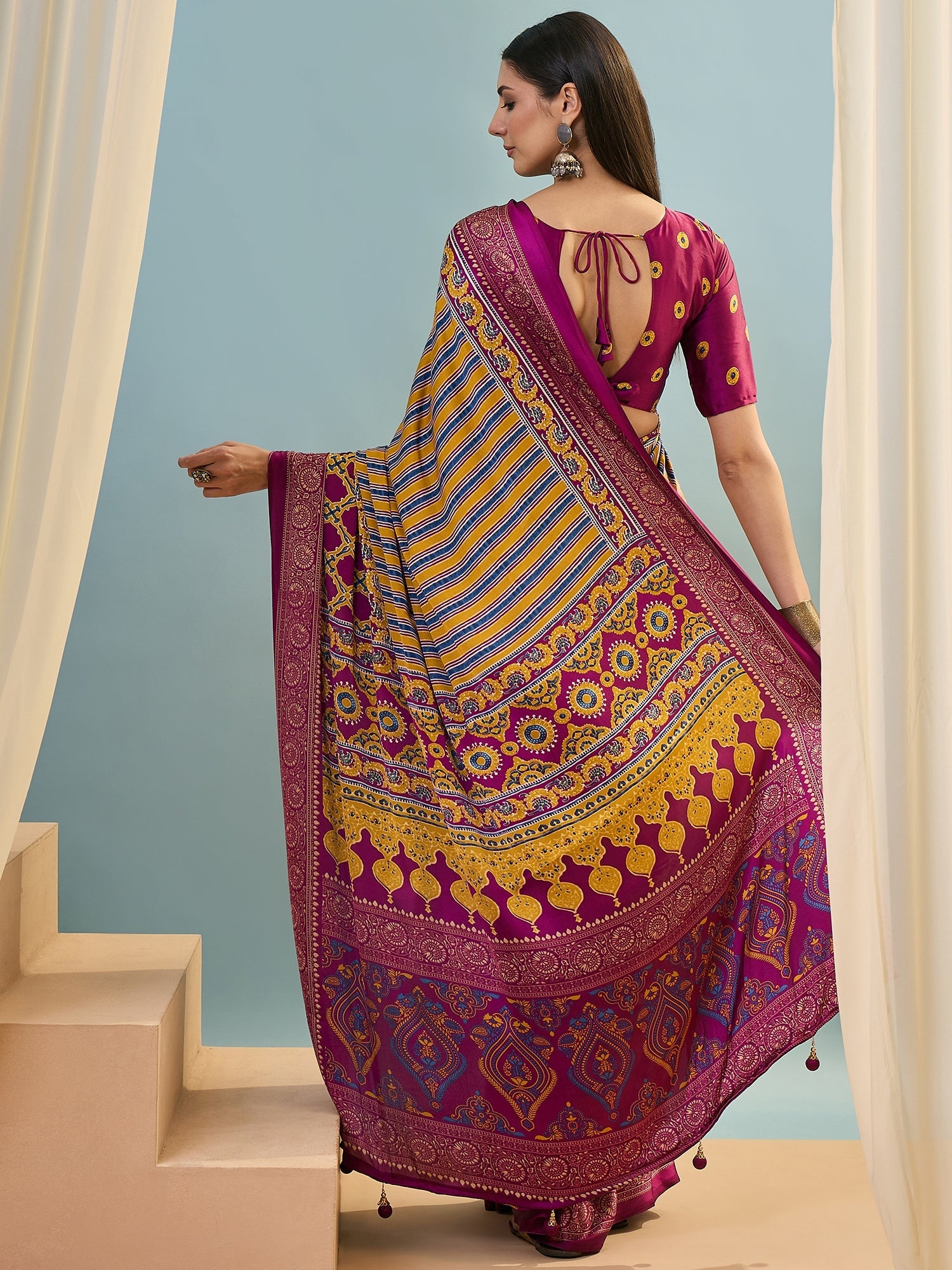 Yuvika Soft Drape Semi Modal Saree for Party Wear ClothsVilla