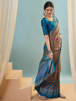 Yuvika Soft Drape Semi Modal Saree for Party Wear ClothsVilla