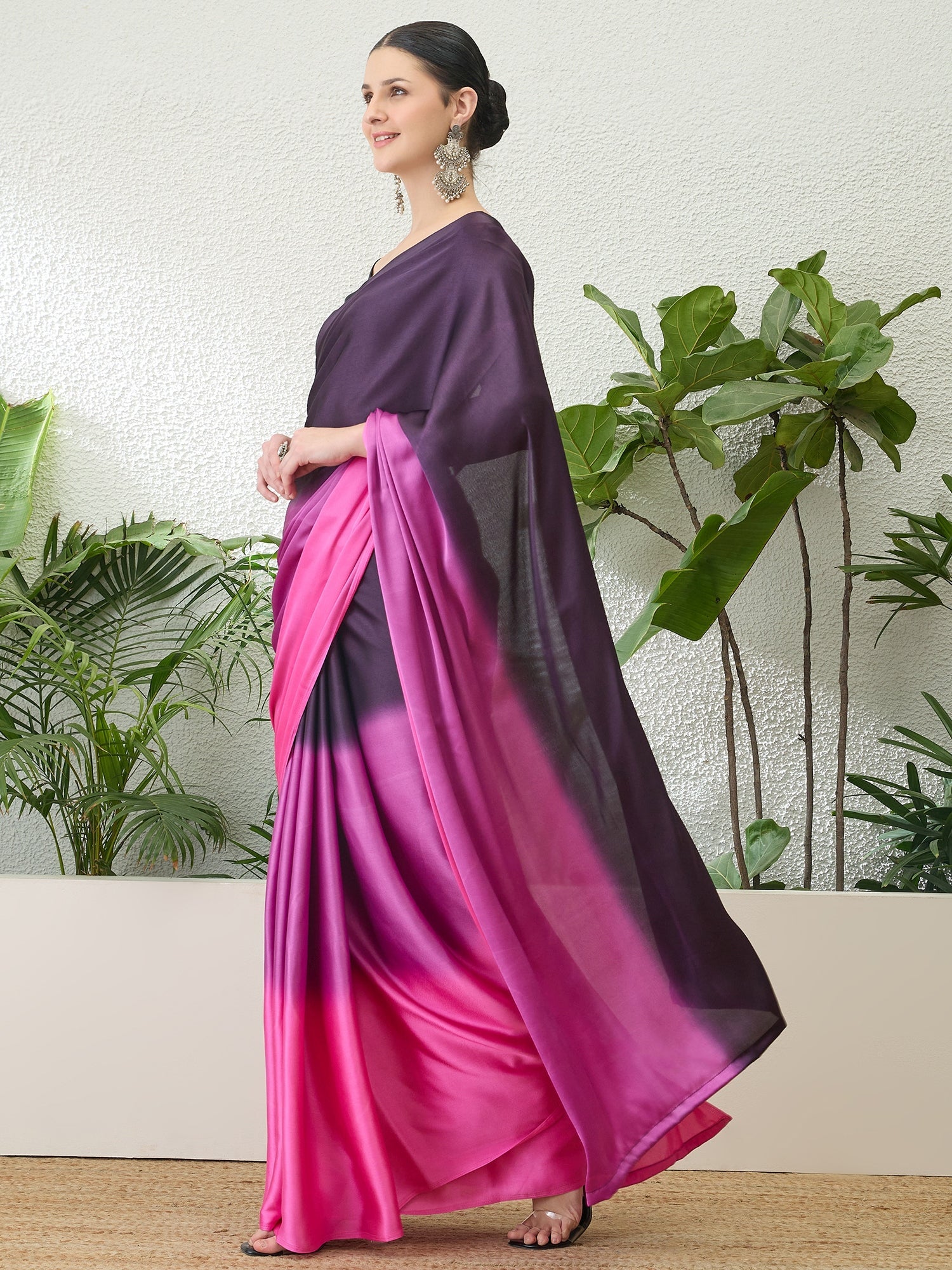 Zehvika Contemporary Semi Modal Saree for Special Occasions ClothsVilla
