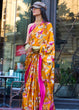 Load image into Gallery viewer, Zinnia Orange Elegant Satin Crepe Saree – A Perfect Blend of Luxury &amp; Grace ClothsVilla