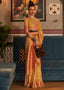 Honey Mustard Zari Woven Tissue Silk Saree Clothsvilla