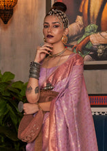 Load image into Gallery viewer, Fuchsia Pink Zari Woven Tissue Silk Saree Clothsvilla