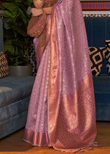 Load image into Gallery viewer, Fuchsia Pink Zari Woven Tissue Silk Saree Clothsvilla