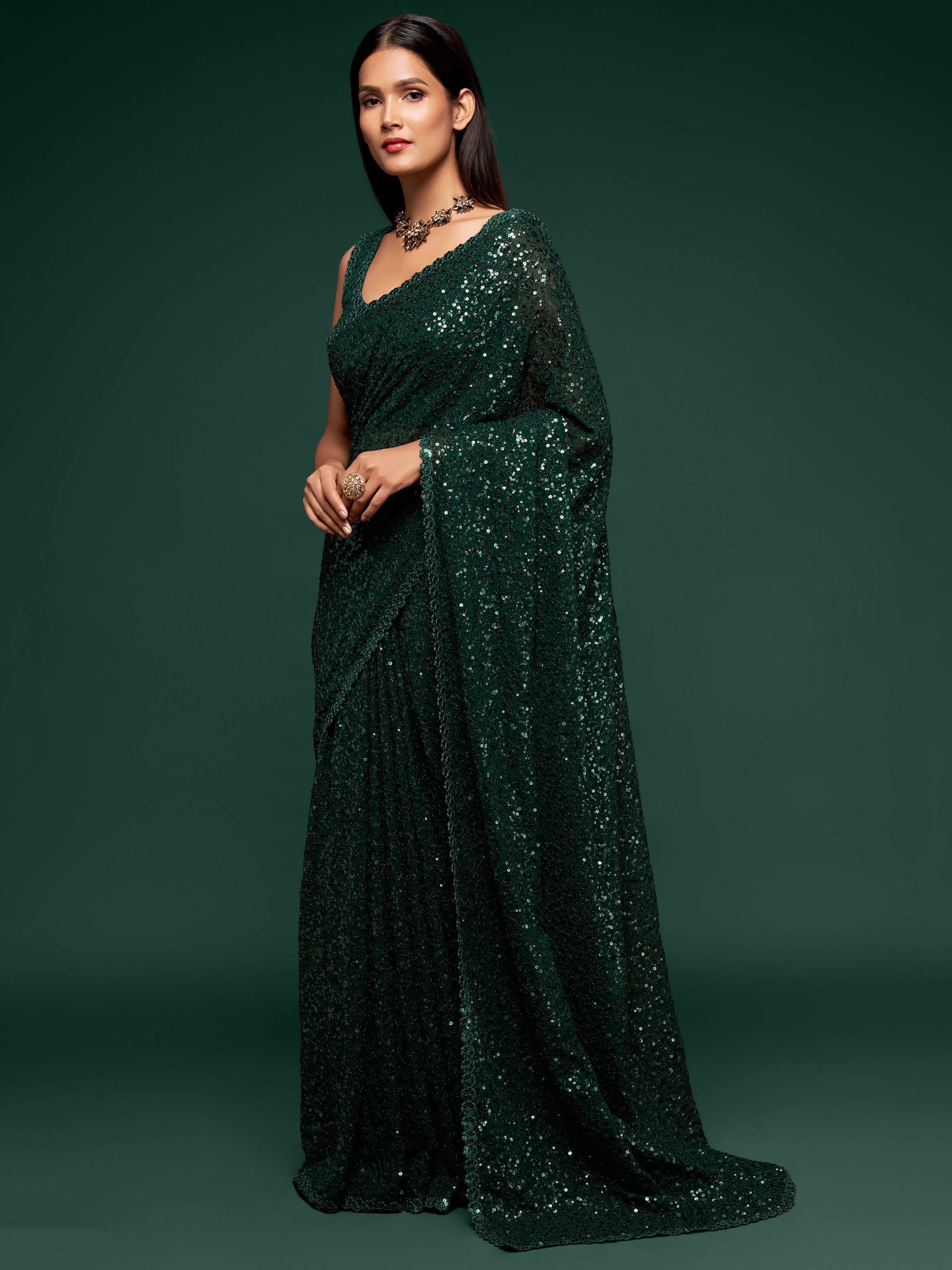 Black #Saree @ $233.01 | Saree designs, Wedding saree indian, Party wear  sarees