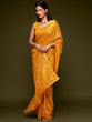 Load image into Gallery viewer, Lovely Honey Yellow Sequined Georgette Party Wear Saree ClothsVilla