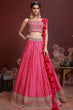 Load image into Gallery viewer, Impressive Pink Digital Print Chinnon Silk Engagement Wear Lehenga Choli ClothsVilla