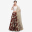 Maroon Colored Zari Silk Lehenga Choli with Net Dupatta ClothsVilla