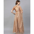 Load image into Gallery viewer, Peach color Net Lehenga with Heavy Embroidery, Zari and Thread work ClothsVilla