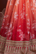 Load image into Gallery viewer, Fabulous Orange Digital Print Organza Silk Engagement Wear Lehenga Choli ClothsVilla