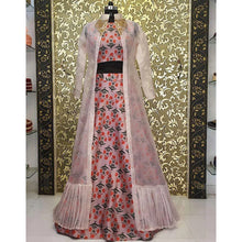 Load image into Gallery viewer, Miraculous Printed Cotton And Net Peach Party Wear Lehenga Choli ClothsVilla