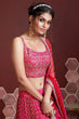 Load image into Gallery viewer, Great Pink Digital Print Chinnon Silk Engagement Wear Lehenga Choli ClothsVilla