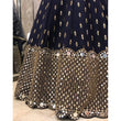Load image into Gallery viewer, Navy Blue Color Lehenga Choli with Foil Mirror and Embroidery Zari work ClothsVilla