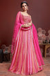 Load image into Gallery viewer, Wonderful Pink Digital Print Chinnon Silk Engagement Wear Lehenga Choli ClothsVilla