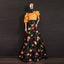 New Crop Top Lehenga with Printed Flower Design ClothsVilla