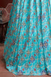Load image into Gallery viewer, Amazing Sky Blue Digital Print Chinnon Silk Engagement Wear Lehenga Choli ClothsVilla