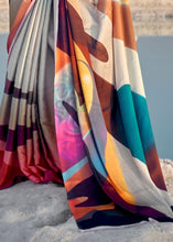 Load image into Gallery viewer, Multicolor Digital Printed Crepe Silk Saree : Top Pick Clothsvilla