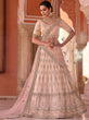 Load image into Gallery viewer, Peach Embroidered Designer Lehenga Choli Clothsvilla