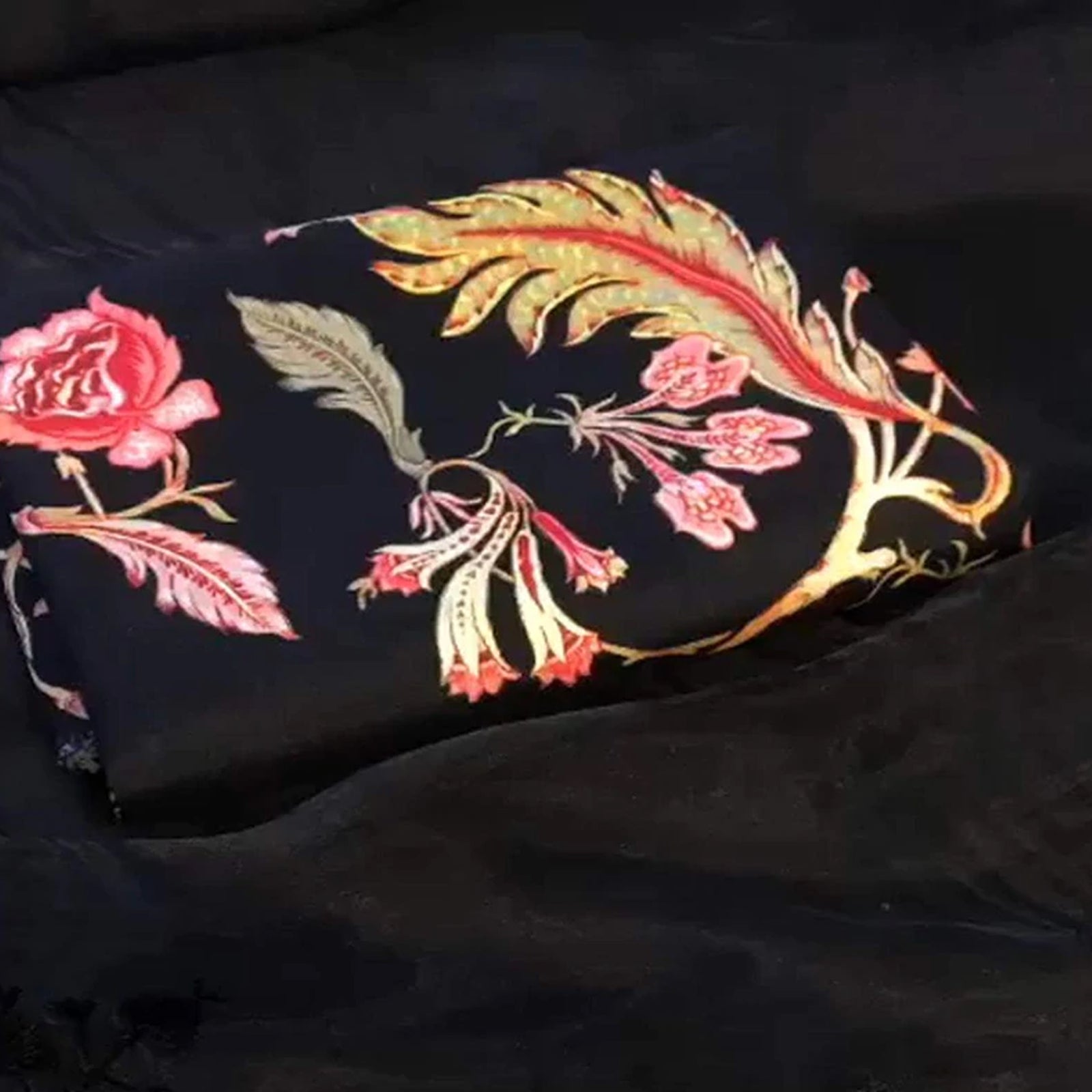 Organza Silk Saree with Beautiful Embroidery Thread Work and Silk Blouse for Wedding ClothsVilla