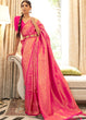 Load image into Gallery viewer, Hot Pink Zari Woven Kanjivaram Silk Saree with Tassels on Pallu Clothsvilla