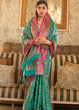 Load image into Gallery viewer, Sea Green Woven Banarasi Tussar Silk Saree : Top Pick Clothsvilla