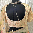 Load image into Gallery viewer, Organza Silk Saree with Floral Print and Handcrafted Zardosi Work Bamboo Silk Blouse Material ClothsVilla