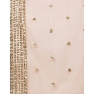Beige color Net Lehenga with Heavy Embroidery, Zari and Thread work ClothsVilla