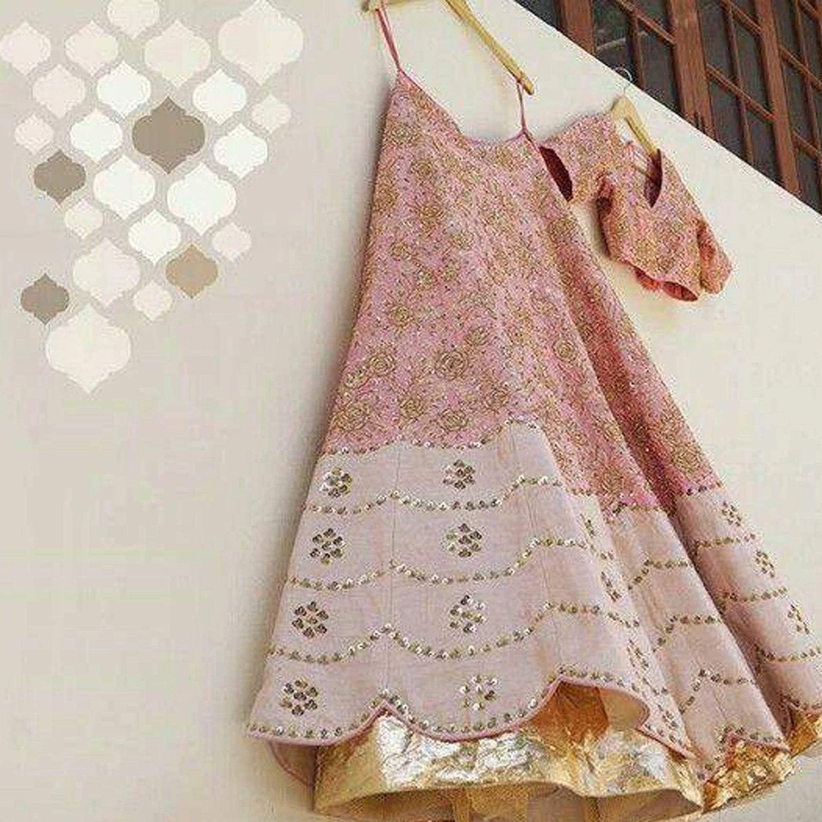 Peach Embroidered Lehenga Choli ClothsVilla