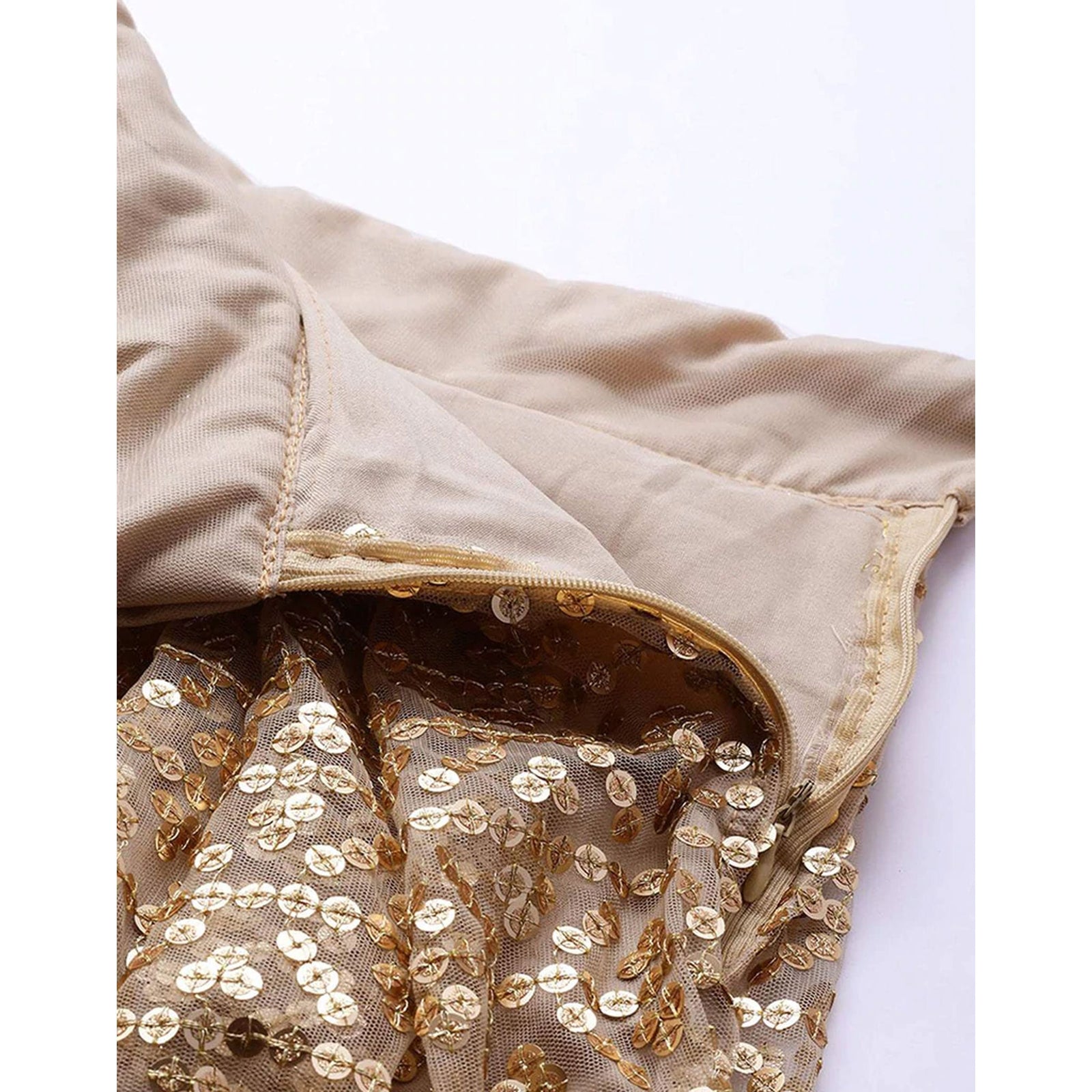 Beige color Net Lehenga with Heavy Embroidery, Zari and Thread work ClothsVilla