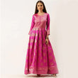Load image into Gallery viewer, Pink Color Box Cut Soft Silk Gown ClothsVilla