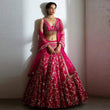 Load image into Gallery viewer, Pink Colored Faux Georgette Heavy Embroidery Lehenga Choli with Net Dupatta ClothsVilla