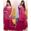 Pink Georgette Salwar Suit with Resham and Mirror Work ClothsVilla