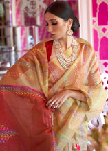 Load image into Gallery viewer, Fawn Silk Multithread Weaving Saree Clothsvilla