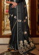 Load image into Gallery viewer, Midnight Black Designer Satin Silk Saree Clothsvilla